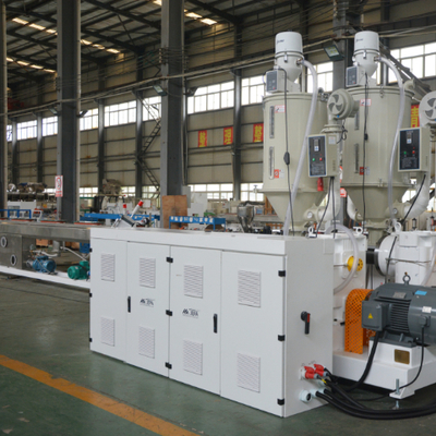 Shenzhen HYPET 20-63 PPR Pipe Production Line , Three Layers HDPE PE 20-1200mm Pipe Making Machine