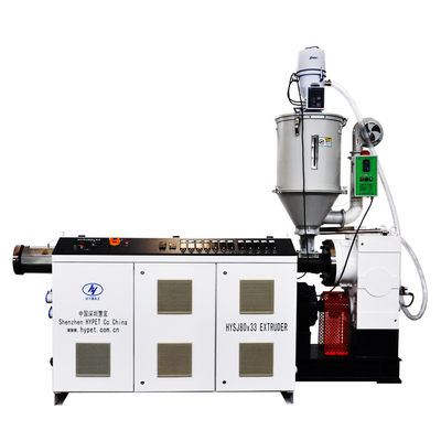 Buy China manufacture PVC  HDPE PE PPR PS ABS single screw extruder SJ65/30 37kw 110kg/h with efficient touqe gear box online manufacture