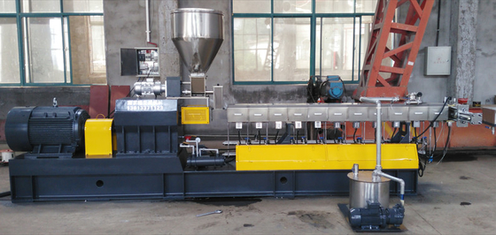Buy High Capacity PET Pelletizing Machine PVC Recycle Twin Screw Extruder Water Flushing Strands Pelletizing Line online manufacture