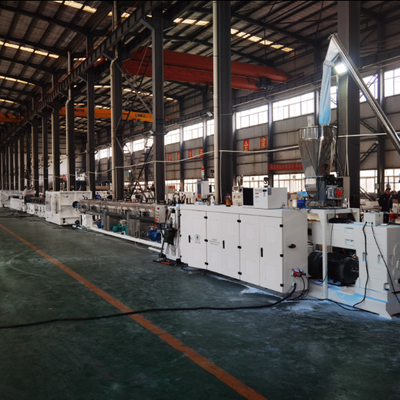 Buy SHENZHEN HYPET High Speed  PVC Pipe Making Machine , PVC-O High Filler Pipe Extrusion Production Line online manufacture
