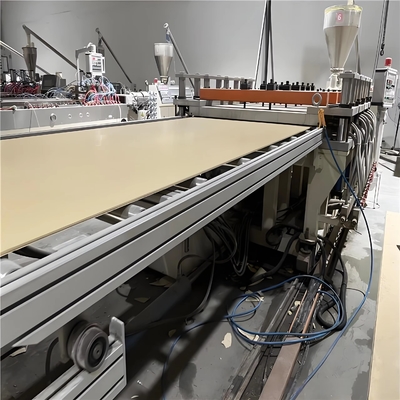Buy Shenzhen HYPET 1220mm Width Plastic PVC Foam Board Extrusion Production Line PVC WPC Foam Board Panel Making Machine online manufacture