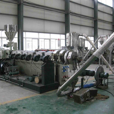 Buy Shenzhen HYPET PVC Pelletizing Line With Twin Conic Extruder / PVC Granules Making With Conic Twin Screw Extruder Machine online manufacture