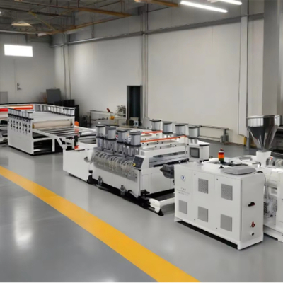 Buy Shenzhen HYPET Carbon Crystal Plate Extrusion Production Line /Three Layers PVC Foam Board Equipment Making Machine Manufacturer online manufacture