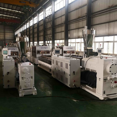 Buy Shenzhen HYPET WPC Cladding Wall Panel Interior Great Board with Laminating Pattern Extrusion Machine Making Production Line online manufacture