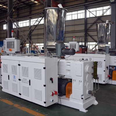 Buy Shenzhen HYPET 65/132 in 37kw motor PVC Extrusion Machine Conic Twin Screw Extruder online manufacture