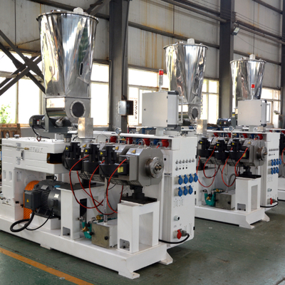 Buy Shenzhen HYPET 80/156 In 55kw Motor PVC Extruders Machine Twin Conic Screw Extruder online manufacture