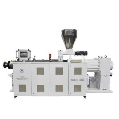Buy PVC Twin Screw Plastic Production Equipment Double Screw Extruder Machine HYZS80/156 With 55kw 550kg/h online manufacture