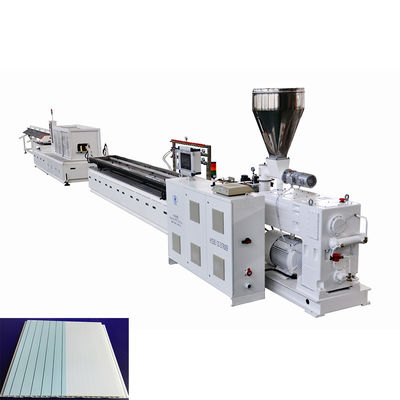 Buy 450-600mm PVC Roof Wall Ceiling Decoration Panel Making Machine Twin Screw Extruder HYZS80/156 55kw online manufacture