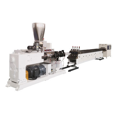 Buy 16/20/25/32mm PVC Four Cavity Station Outlet Wire Pipe Extrusion Line For Electrical Conduit Pipe online manufacture