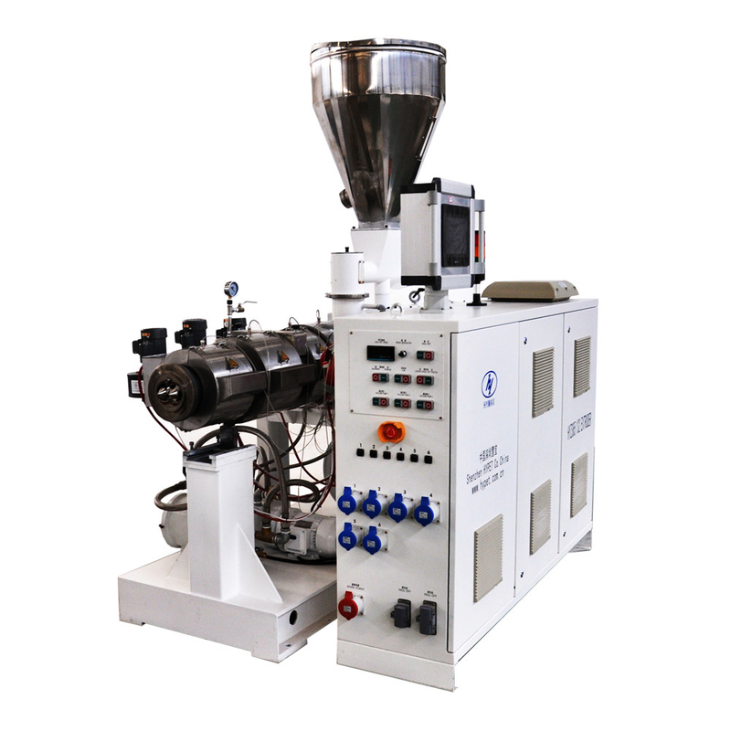 Grace Machinery 65/132 Conical Double Twin Screw Extruder For PVC Profile / Pipe