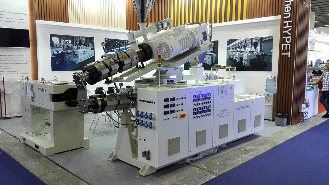 Parrallel Twin Screw Extruder With Intergral Reducer Counter Rotating Pvc Pipe Granules Making Machine HYPS67/27