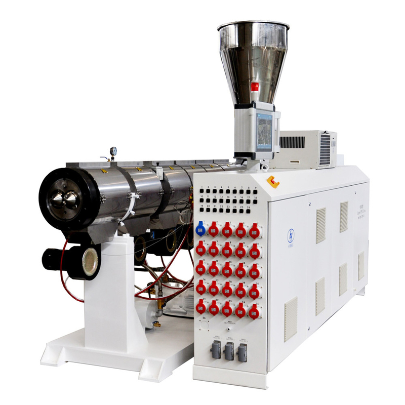 HYPS107/28 Parallel Twin Screw Pelletizing Production Line For PVC Cable Pellets Injection Granules Output 800k/h