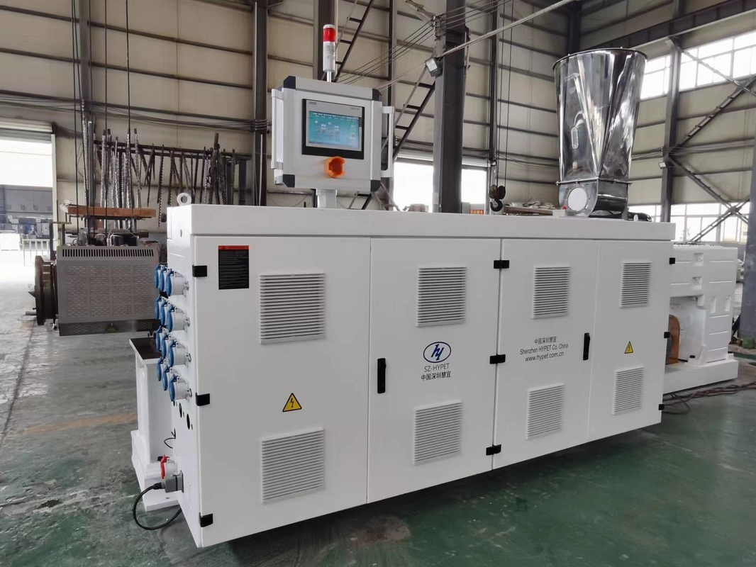 Made In China Hotsale UPVC CPVC OPVC PVC Parallel Twin Screw Extruder HYPS92/28 With High Output Capacity And Less Power