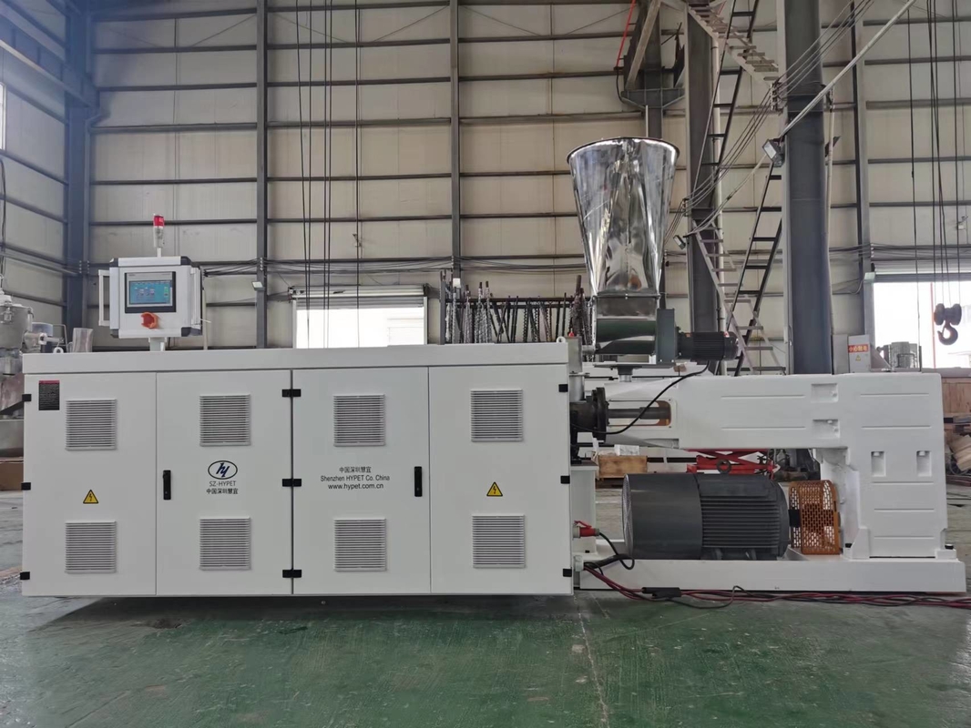 Good quality PVC transparent soft hard PVC pellets guranule parallel twin double screw extruders HYPS93/38 at good Price