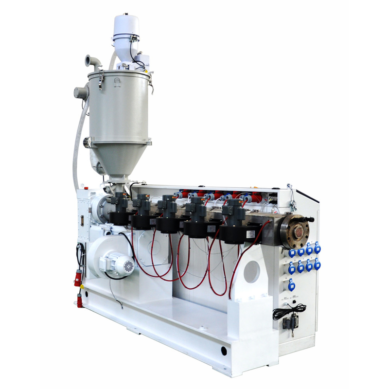 Single Screw Extruder Plastic Co-Extrusion PE PPR HDPE For Three Layers Pipe SJ180/28 With Motor 160kw And 530kg/h