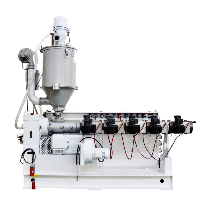 Single Screw Extruder Plastic Co-Extrusion PE PPR HDPE For Three Layers Pipe SJ180/28 With Motor 160kw And 530kg/h