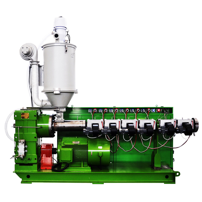 SJ90/28 45kw Motor 220kg/h Single Screw Extruder For PPR PPH Hot Cold Water Pipe In Three Layer Double Station