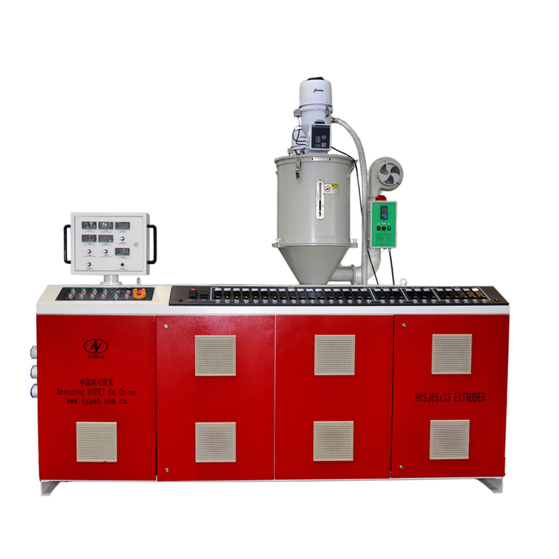 80kg/h Output Plastic Recycling Single Screw Extruder SJ65/28 with Ground Gear Surface