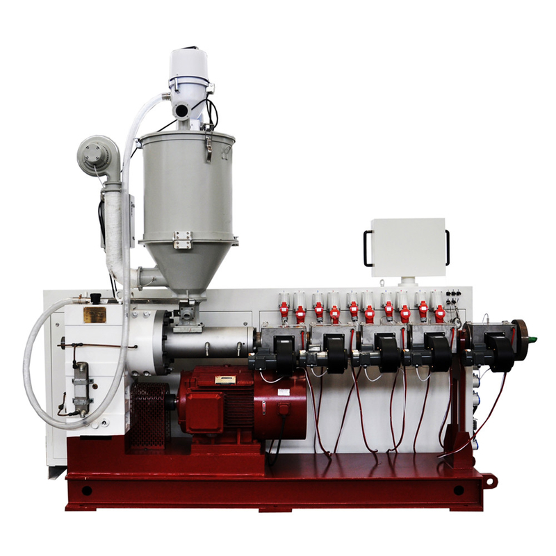 80kg/h Output Plastic Recycling Single Screw Extruder SJ65/28 with Ground Gear Surface