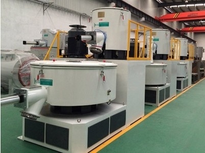 SRL Vertical PVC mixing hot/cold high speed mixer maching 300/600L for PVC product and high filler pellets