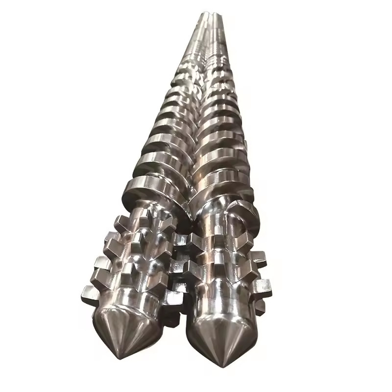 Hard Chrome Plating Parallel Screw And Barrel For Twin Screw Extruders And Sizing Measuring Service Free