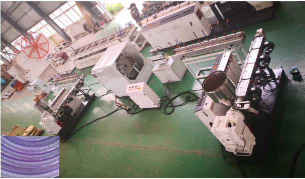 PVC flexible soft tube transparent garden pipe 10-38mm extrusion making machine production line with SJ75/30 Extruder