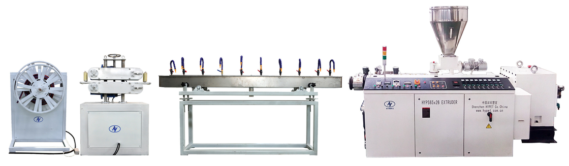 10-38mm Soft PVC powder into extruder transparent garden pipe hose machine by New designed parallel twin screw extruder