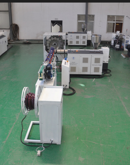 PVC flexible soft tube transparent garden pipe 10-38mm extrusion making machine production line with SJ75/30 Extruder