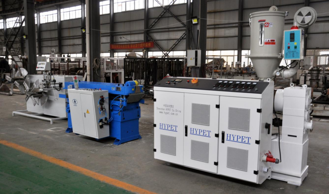 16-50mm PE/PVC Single Wall Corrugated Pipe Electric Wire Corrugating Hose Production Line With Extruder SJ65/28