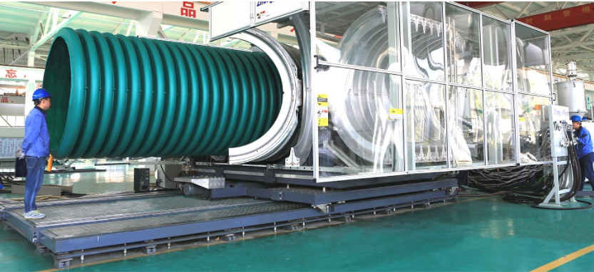 Customizable HYPET Double Wall Corrugated Pipe Extrusion Line 200-600mm with Engineer Installation Service