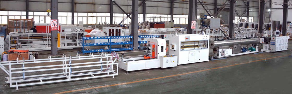 SHENZHEN HYPET High Speed  PVC Pipe Making Machine , PVC-O High Filler Pipe Extrusion Production Line