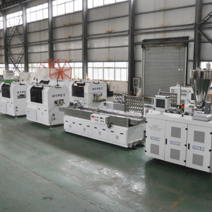 Shenzhen HYPET Popular PVC Wire Duct Cable Extrusion Machine With Punching Machine And Slotting Machine