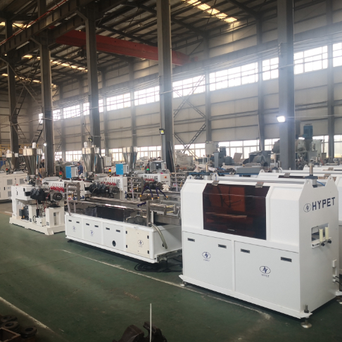 Shenzhen HYPET Popular PVC Wire Duct Cable Extrusion Machine With Punching Machine And Slotting Machine