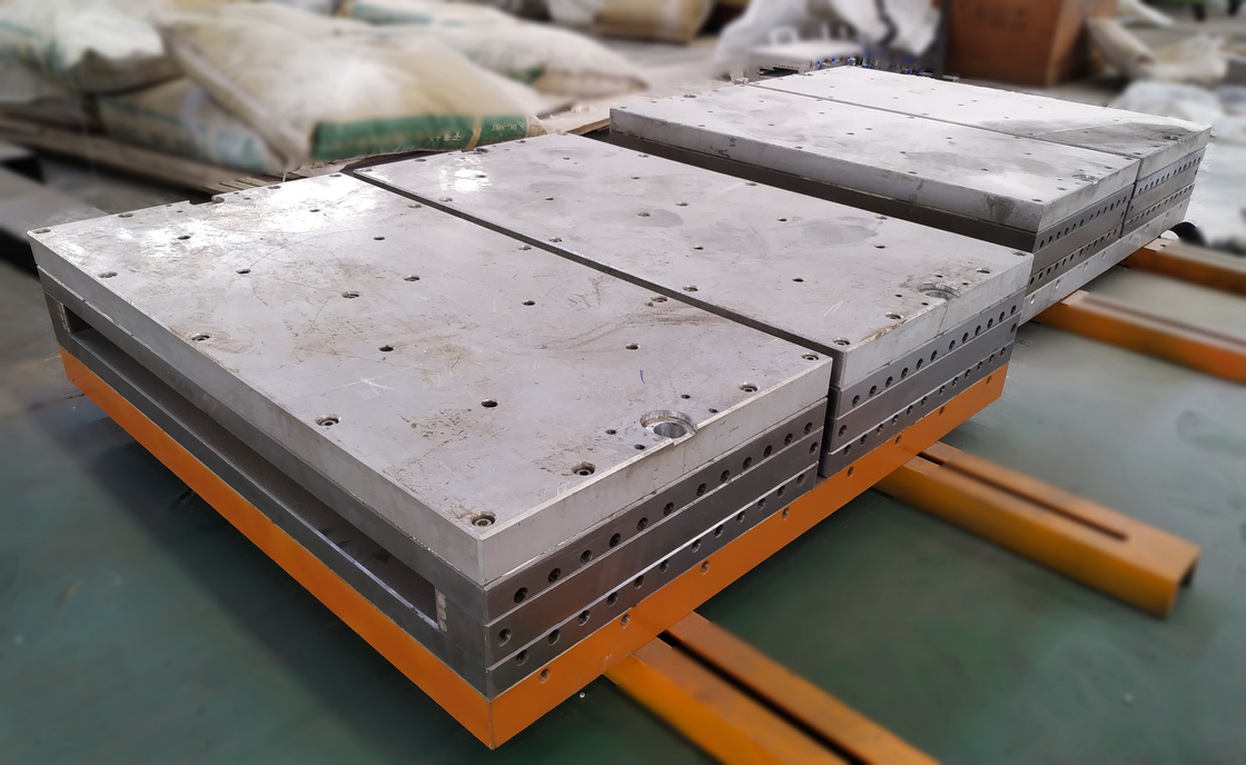 WPC Door Extrusion Production Line , PVC Wood and Plastic Composite Door Panel Making Machine