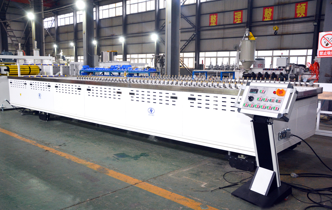 WPC Door Extrusion Production Line , PVC Wood and Plastic Composite Door Panel Making Machine