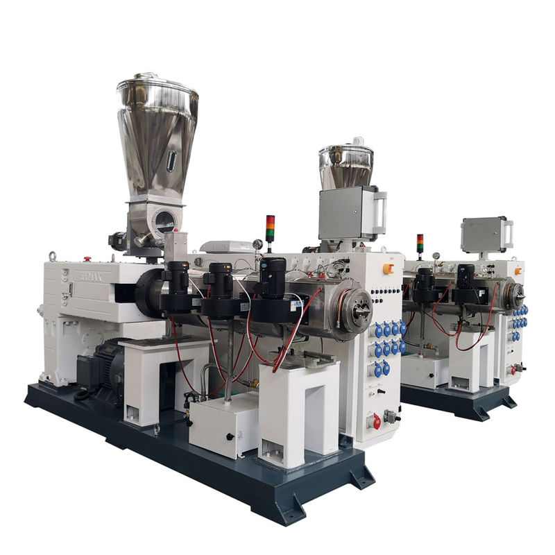 PVC Twin Screw Plastic Production Equipment Double Screw Extruder Machine HYZS80/156 With 55kw 550kg/h