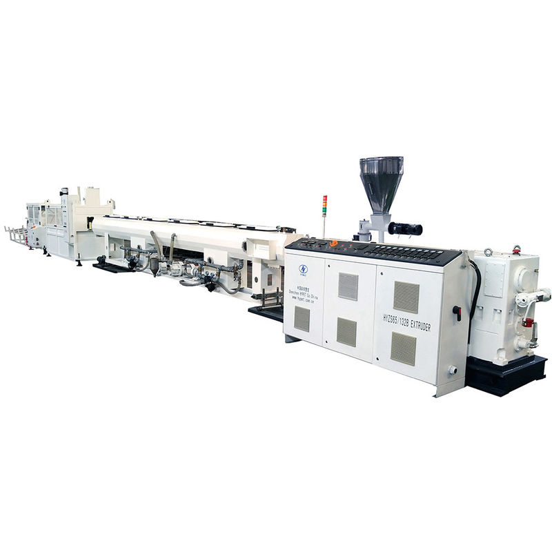 High Output 90-160mm PVC UPVC Water Pipe Drainage Sewage Pipe Making Machine With HYPET 65/132 Twin Scew Extruder