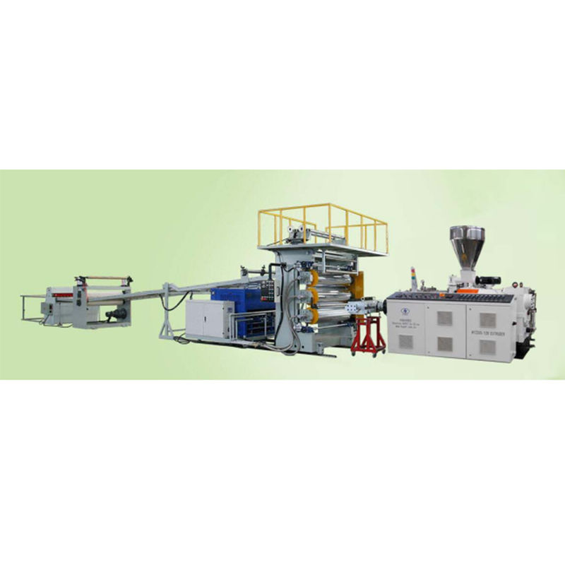 Pvc Board Sheet Machine / Pvc Imitation Board Extrusion Line 12t/Day High Calcium Formula