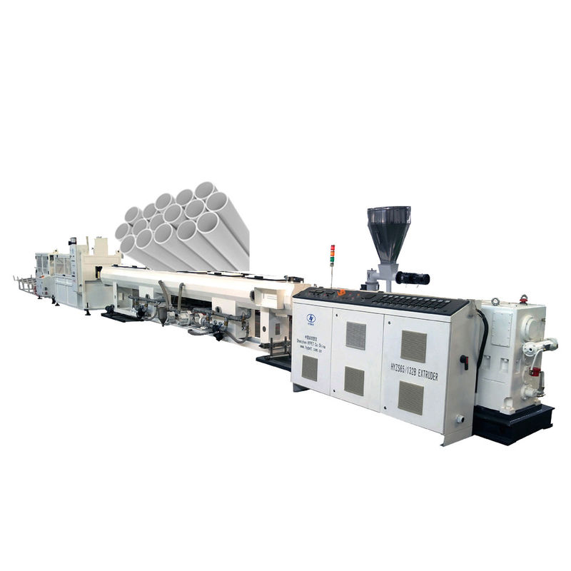 PVC Drainage Pipe Extrusion Line For Size 110 - 160mm With PLC Control System