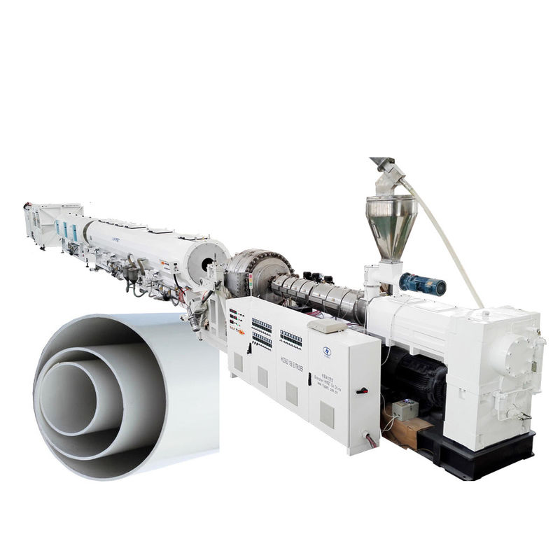 HYPET High Output PVC Big Size Pipe Production Line315/400/500/630mm Pipe Making Machine By ZS92/188 Conic Twin Extruder