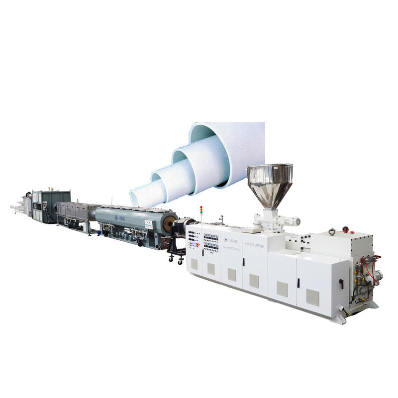 PVC Pipe Extrusion Line With ZS80/173 Double Screw Extruder Output More Than 700kg/h