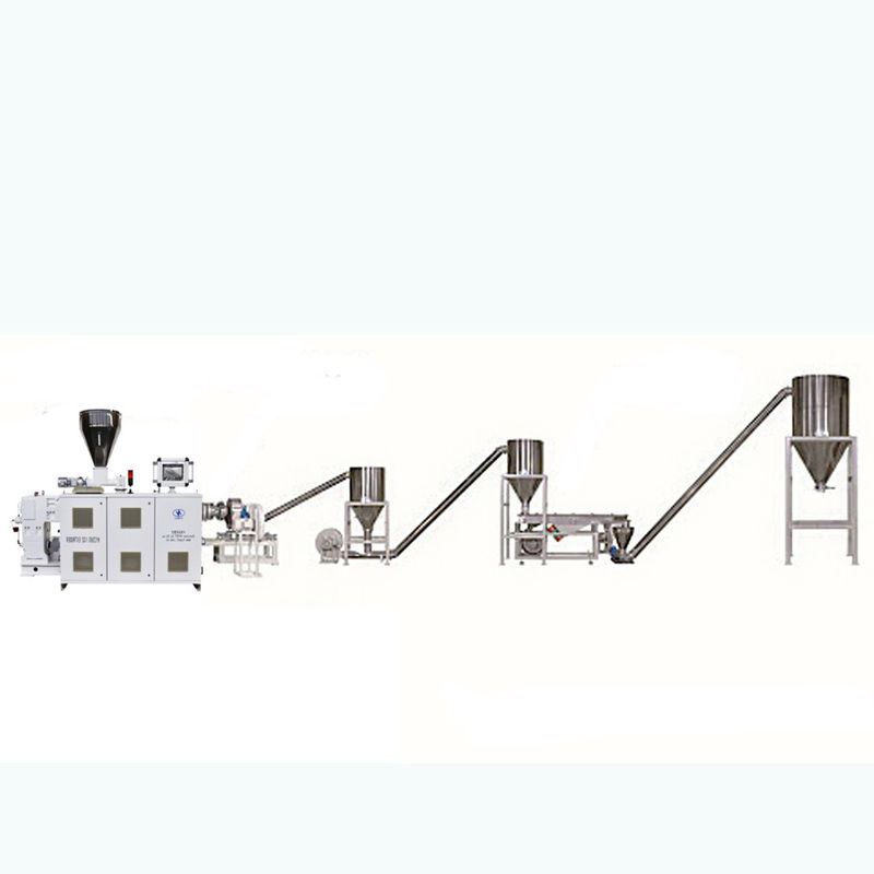 Wood Plastic Composite Mixed Pelleting Extruder HDPE / LDPE / PP / PET Pellet Making Machines , PVC WPC Granules Making Machine