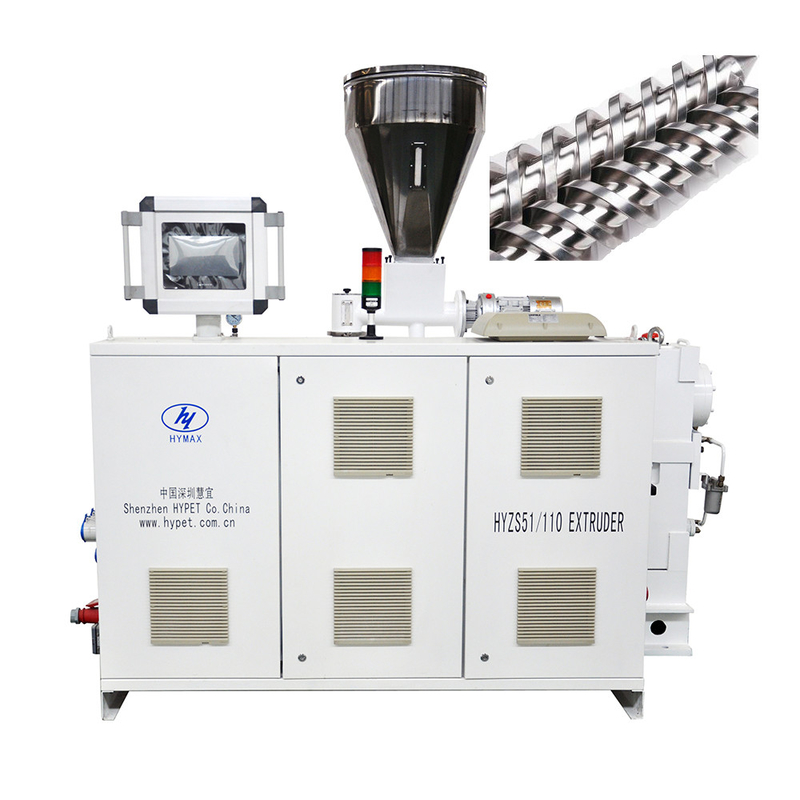 200kg/h HYZS51/110 Twin Screw Double Screw Extruder For Soft Hard PVC Products