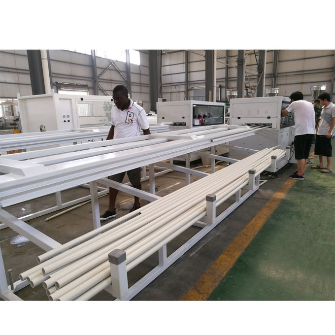 Electric Pvc Pipe Making Machine / PVC Pipe Production Line Four